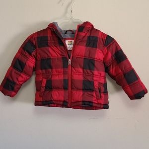 24 month Buffalo plaid coat